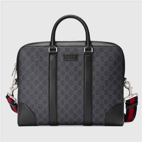 gucci gg black briefcase